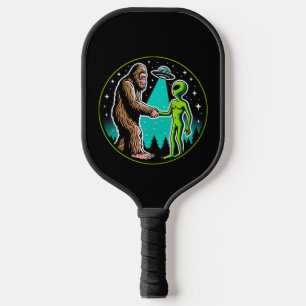Raquette De Pickleball Bigfoot Alien Alliance - Funny Scifi Cryptid