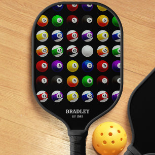 Raquette De Pickleball Billard billard billard Motif noir