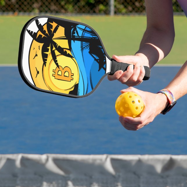 Raquette De Pickleball Bitcoin été - pièce de cristal (Insitu)
