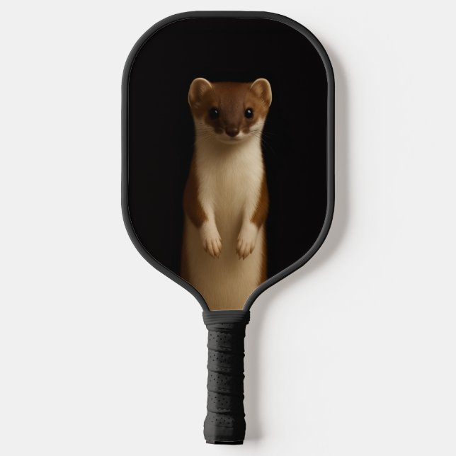Raquette de Pickleball Black 4 Luxe, Belette Éléga (Verso)