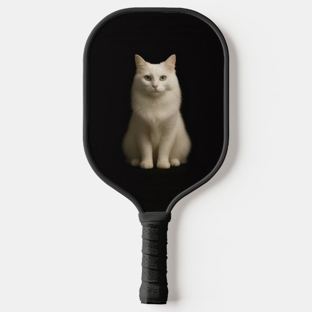 Raquette de Pickleball Black 4 Luxe, Chat Turc d'A (Verso)