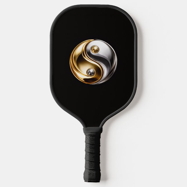 Raquette de Pickleball Black 4 Luxe, Harmony Yin Y (Verso)