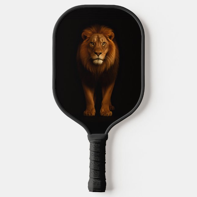 Raquette de Pickleball Black 4 Luxe, Lion Majestue (Verso)