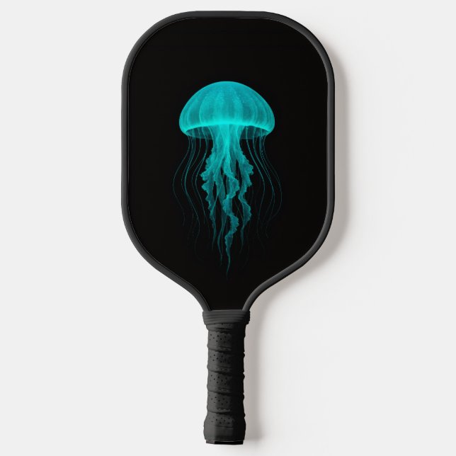 Raquette de Pickleball Black 4 Luxe, Méduse Verte (Verso)