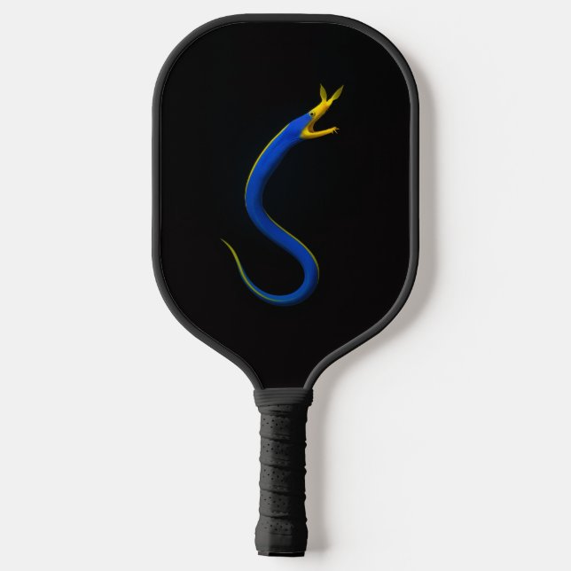Raquette De Pickleball Black 4 Luxe Pickleball Paddle, Blue Ribbon Eel (Verso)