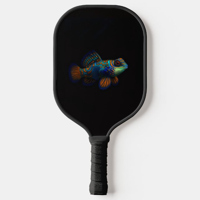 Raquette De Pickleball Black 4 Luxe Pickleball Paddle, Dragonet Mandarin (Verso)