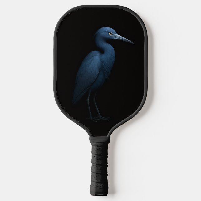 Raquette De Pickleball Black 4 Luxe Pickleball Paddle, Little Blue Heron (Verso)