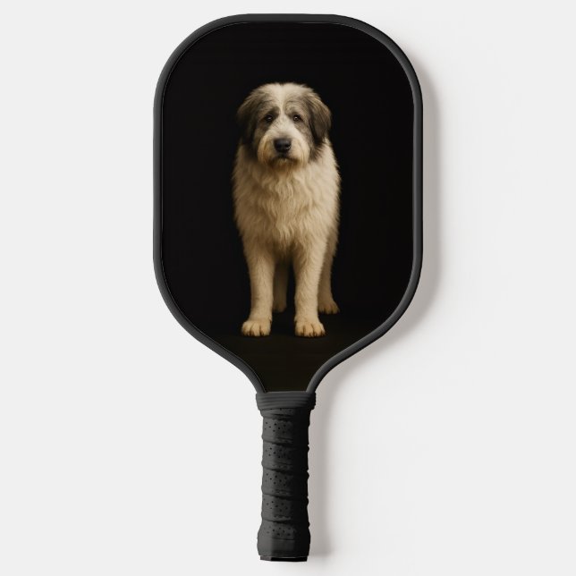 Raquette De Pickleball Black 4 Luxe Pickleball Paddle, Mioritic Shepherd (Verso)