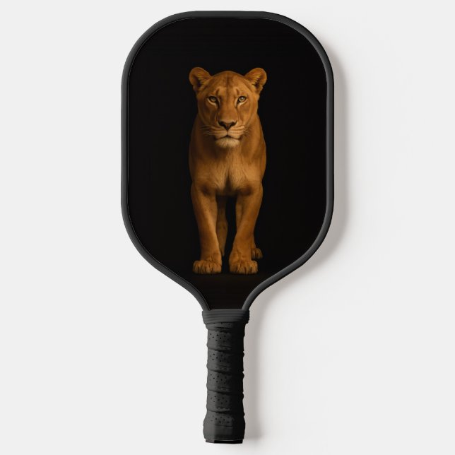 Raquette De Pickleball Black 4 Luxe Pickleball Paddle, Noble Lioness (Verso)