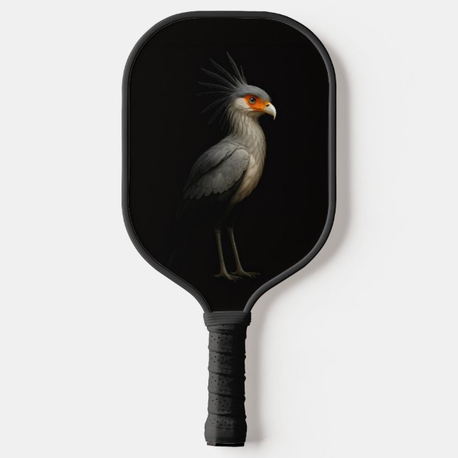 Raquette De Pickleball Black 4 Luxe Pickleball Paddle, Secretarybird (Verso)