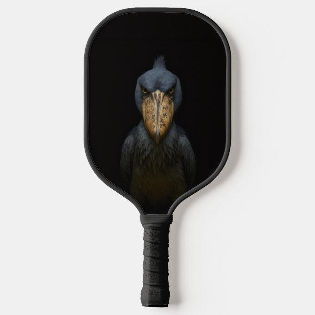 Raquette De Pickleball Black 4 Luxe Pickleball Paddle, Shoebill Bird (Verso)