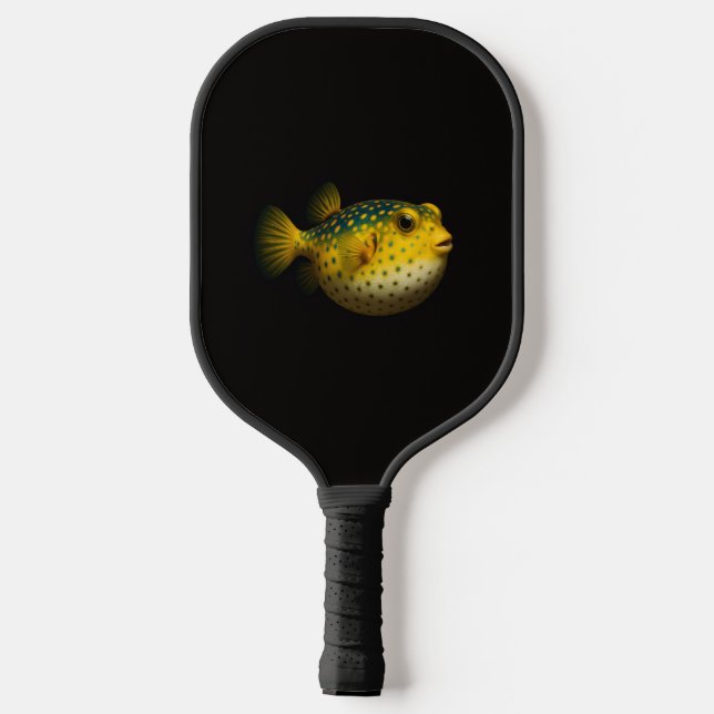Raquette de Pickleball Black 4 Luxe, Poisson-lune  (Verso)