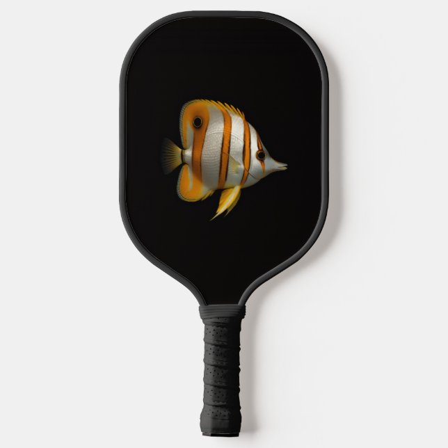 Raquette de Pickleball Black 4 Luxe, Poisson-papil (Verso)