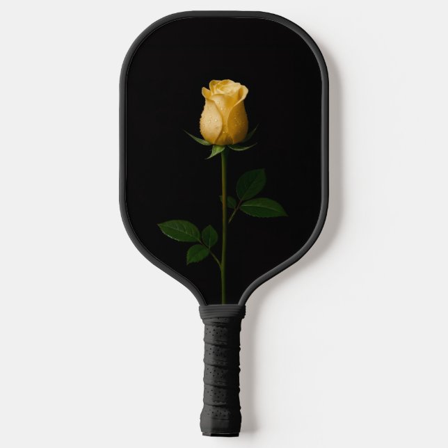 Raquette de Pickleball Black 4 Luxe, Rose Jaune En (Verso)