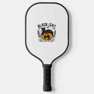 Raquette De Pickleball Black Cat Social Club, Halloween, Coquette, Gothiq