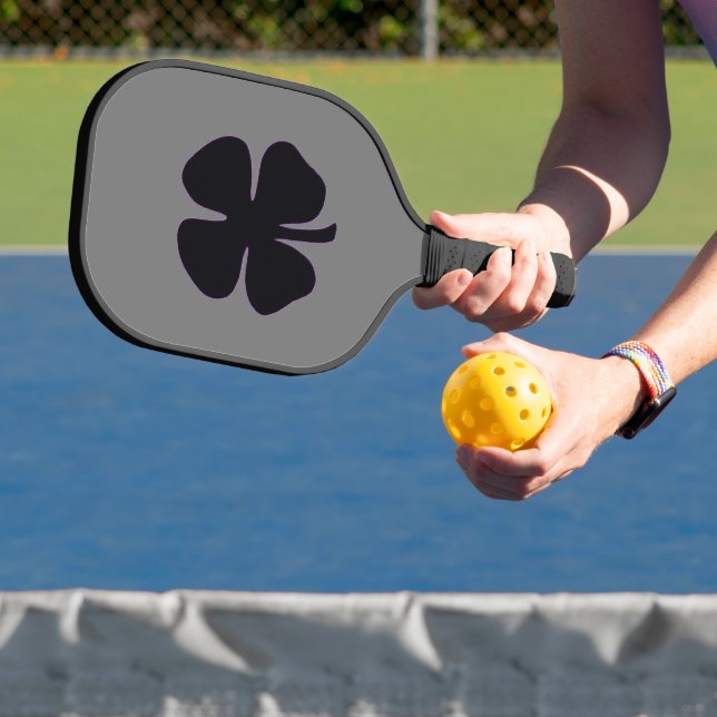 Raquette De Pickleball Black Clover gris pickleball paddle carbone (Insitu)
