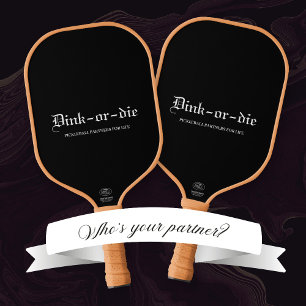 Raquette De Pickleball Black Dink-or-die Pickleball Partenaires Paddle
