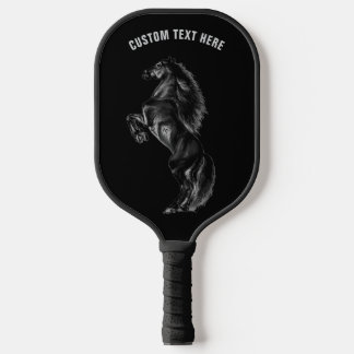 Raquette De Pickleball Black Horse Pickleball Paddle Personalized Text