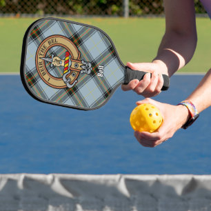 Raquette De Pickleball Blason de Clan Bell sur tartan