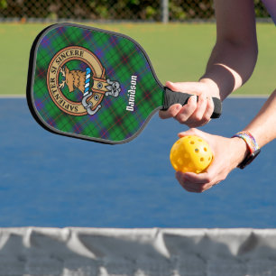 Raquette De Pickleball Blason du Clan Davidson sur tartan