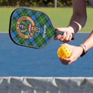 Raquette De Pickleball Blason du clan Ferguson sur un porte-clés tartan