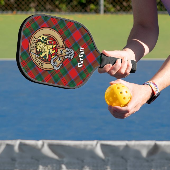 Raquette De Pickleball Blason du clan MacDuff sur tartan (Insitu)
