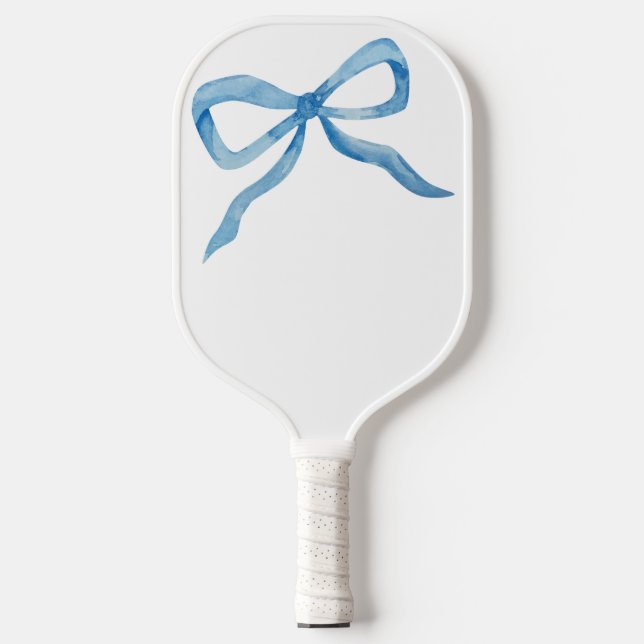 Raquette De Pickleball Bleu Bow Preppy Grandmillenial Pickleball Paddle (Recto)