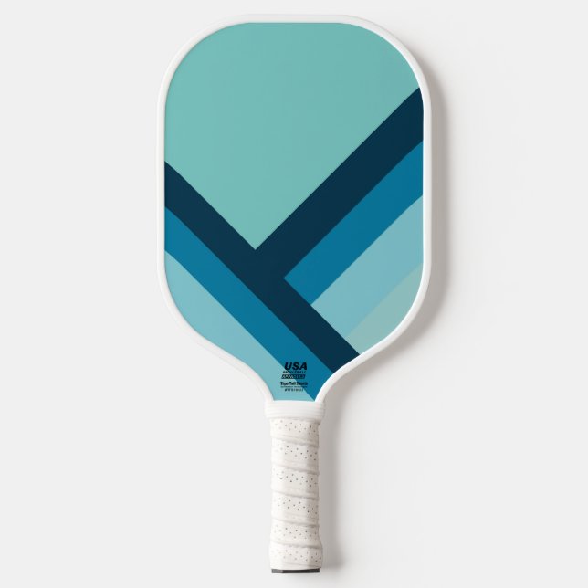 Raquette De Pickleball Bleu Classique (Recto)