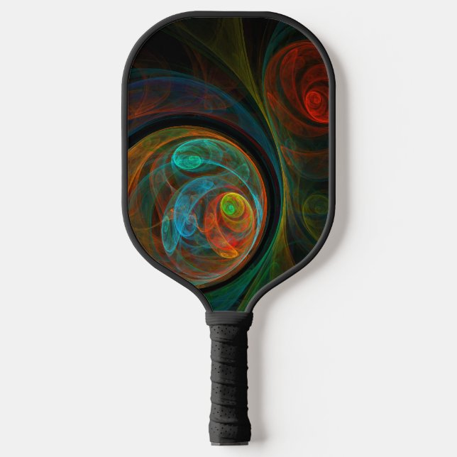 Raquette De Pickleball Bleu de renaissance Art Abstrait (Recto)