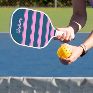 Raquette De Pickleball Bleu et rose Motif personnalisé