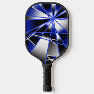 Raquette De Pickleball Bleu Gradient Couleur Remplir Mécanique Dessin Mos