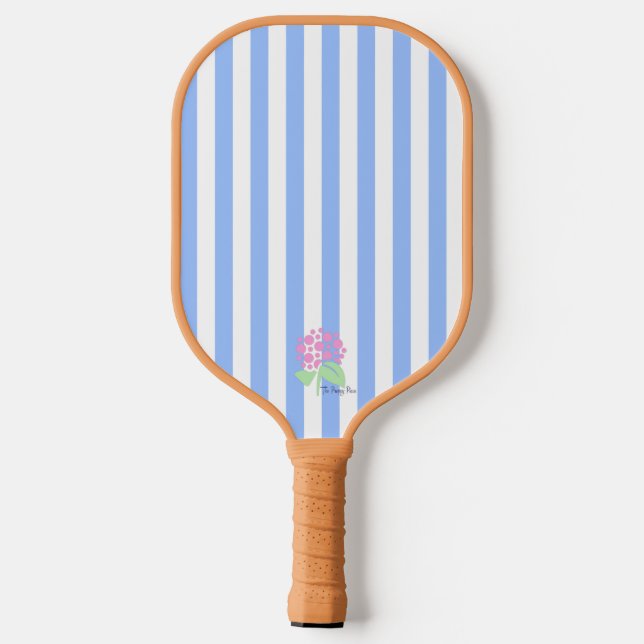Raquette De Pickleball Bleu Stripe Pickleball Paddle-La Pièce Preppy (Verso)