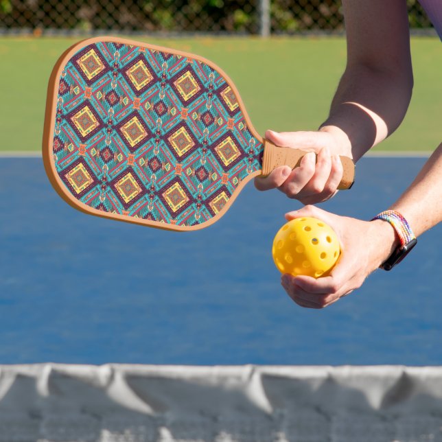 Raquette De Pickleball Bleu tribal (Insitu)