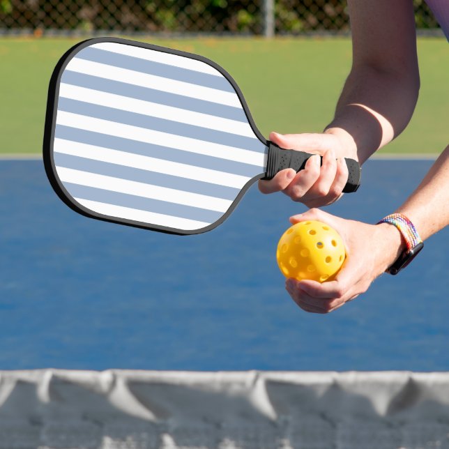 Raquette de Pickleball Bleue et Blanche à Rayures (Insitu)