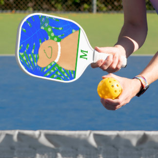 Raquette De Pickleball Blue Green Island Chien jaune Pickleball Paddle