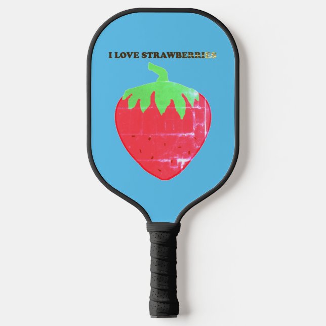 Raquette De Pickleball Blues fraises (Recto)