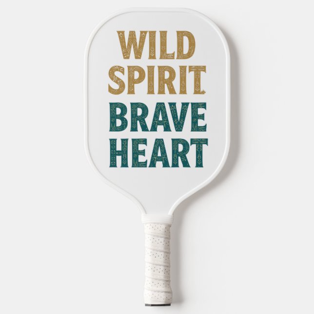 Raquette De Pickleball Boho Adventure Wild Spirit Brave Heart (Recto)