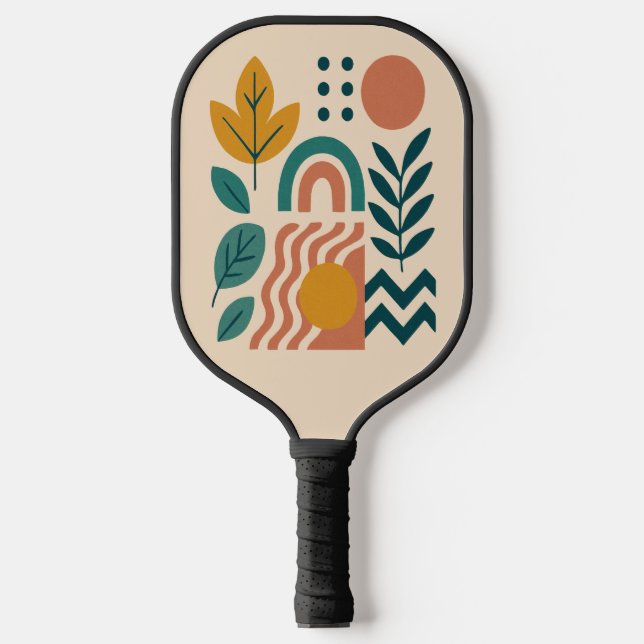 Raquette De Pickleball Boho moderne Abstrait Nature Wall Art (Recto)