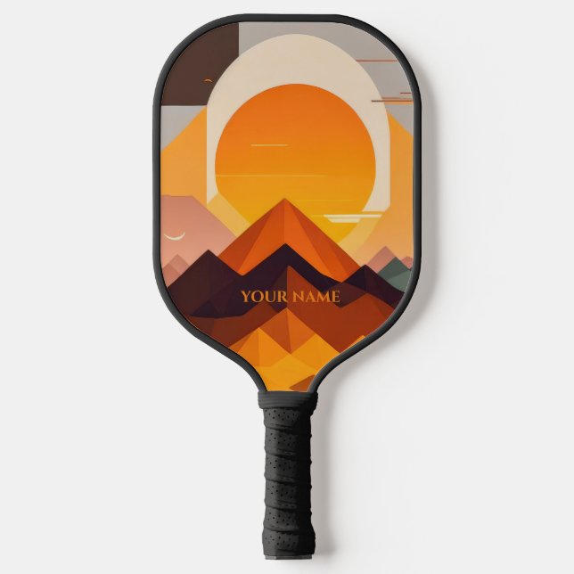 RAQUETTE DE PICKLEBALL BOHO NEO GEO SUNSET (Recto)