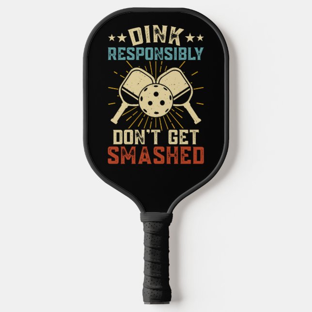 Raquette De Pickleball Boire Responsablement Vintage Starburst Crème (Recto)
