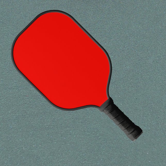 Raquette De Pickleball Bonbons Pomme rouge couleur solide (Créateur téléchargé)