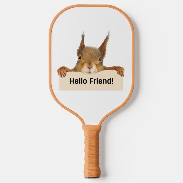 Raquette De Pickleball Bonjour ami Funny Squirrel (Recto)