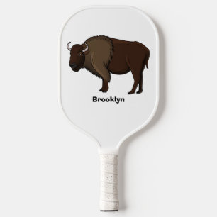 Raquette De Pickleball Bonne illustration de bison américain