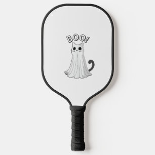 Raquette De Pickleball Boo Kitty Cute Ghost Chat Halloween Éffrayant Kitt
