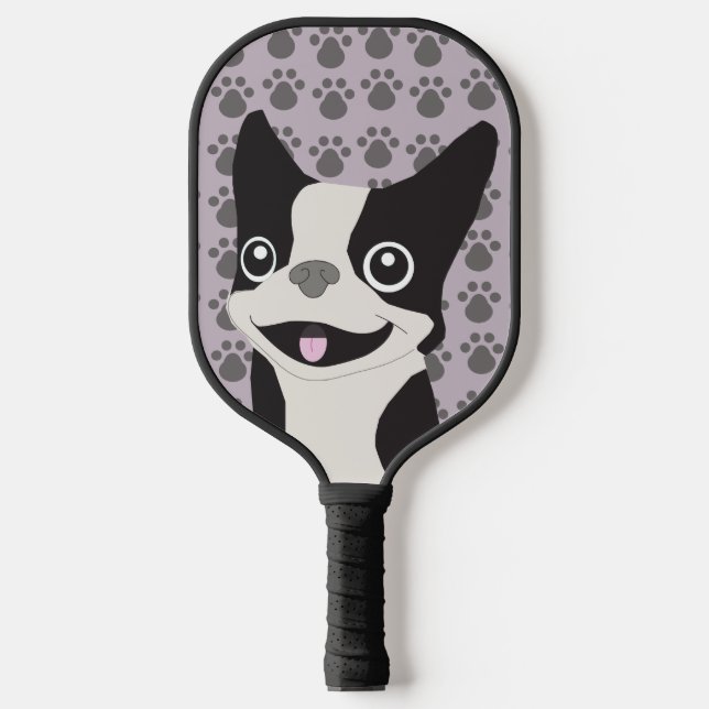 Raquette De Pickleball Boston Terrier, Purple lavender (Recto)