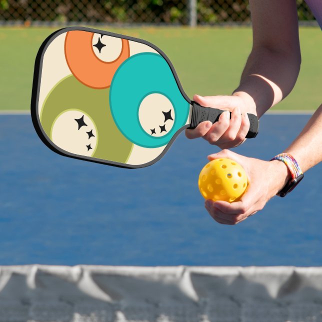 Raquette De Pickleball Boules de bowling modernes du milieu du siècle (Insitu)