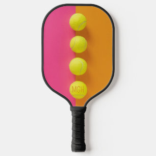 Raquette De Pickleball Boules de tennis Monogramme personnalisées