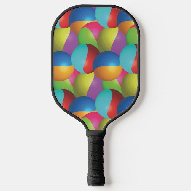 Raquette De Pickleball Boules Métalliques Colorées Cool (Recto)