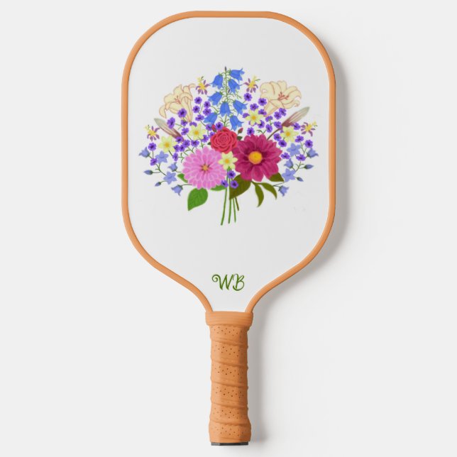 Raquette De Pickleball Bouquet de fleurs (Recto)