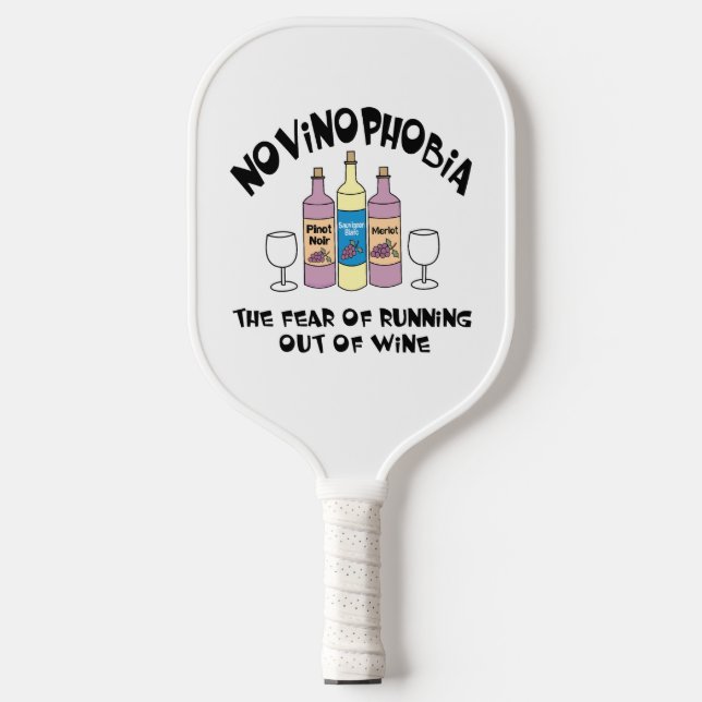 Raquette De Pickleball Bouteilles de Novinophobie (Recto)